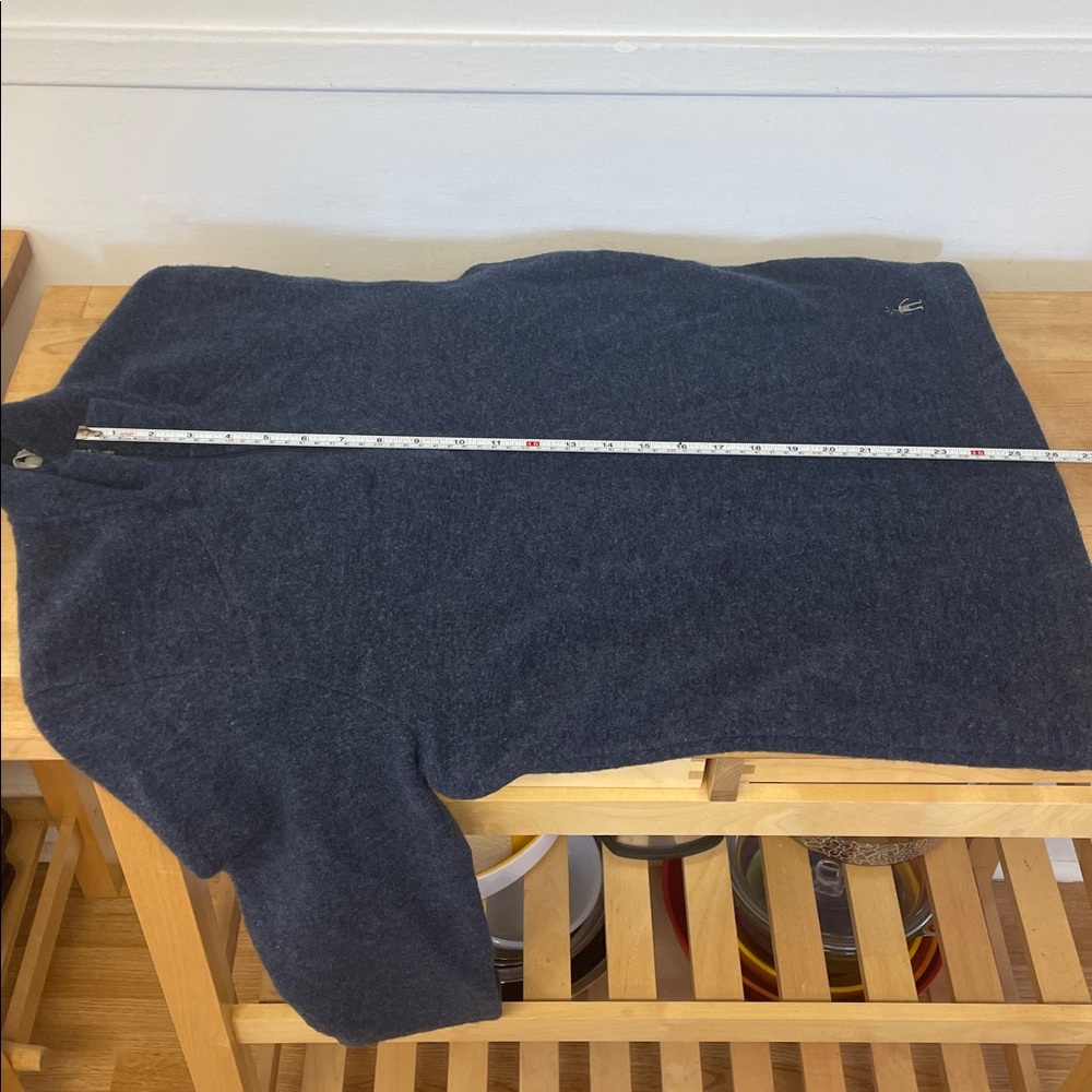 Smartwool wool blend navy quarter zip sweater men’s size medium - Picture 15 of 16